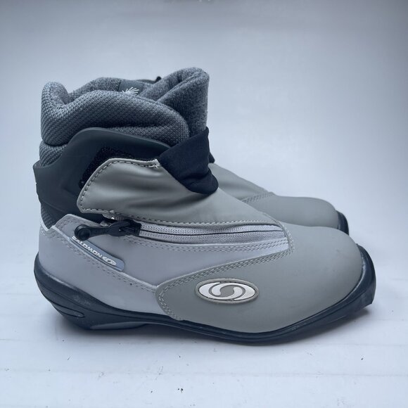 Excellent condition! Salomon Women SNS Profil Cross Country Gray Ski Boots US 5 - Picture 2 of 16